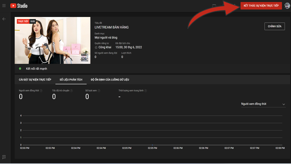 dịch vụ livestream youtube 4