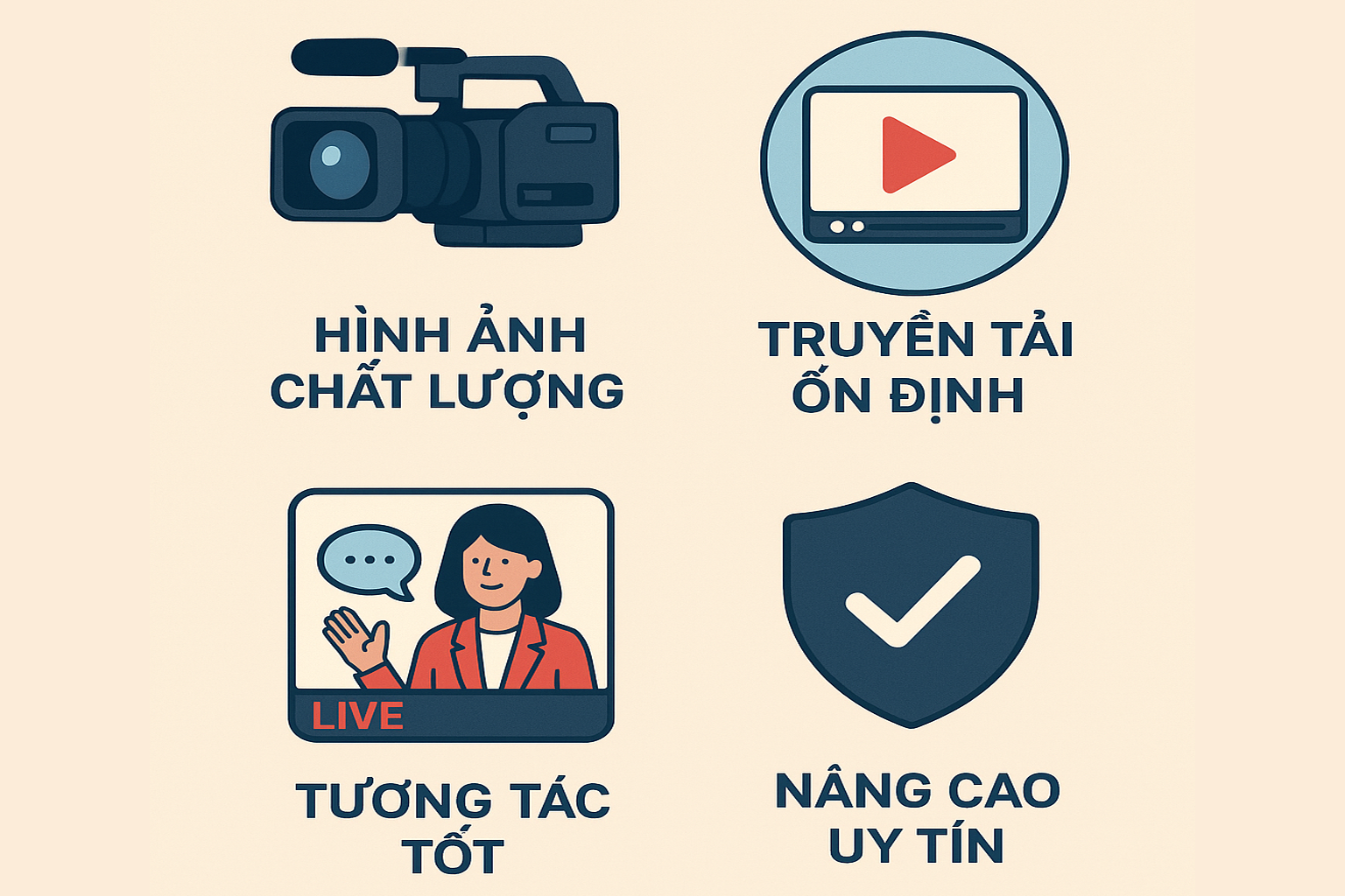 Lợi ích khi sử dụng dịch vụ Livestream chuyên nghiệp