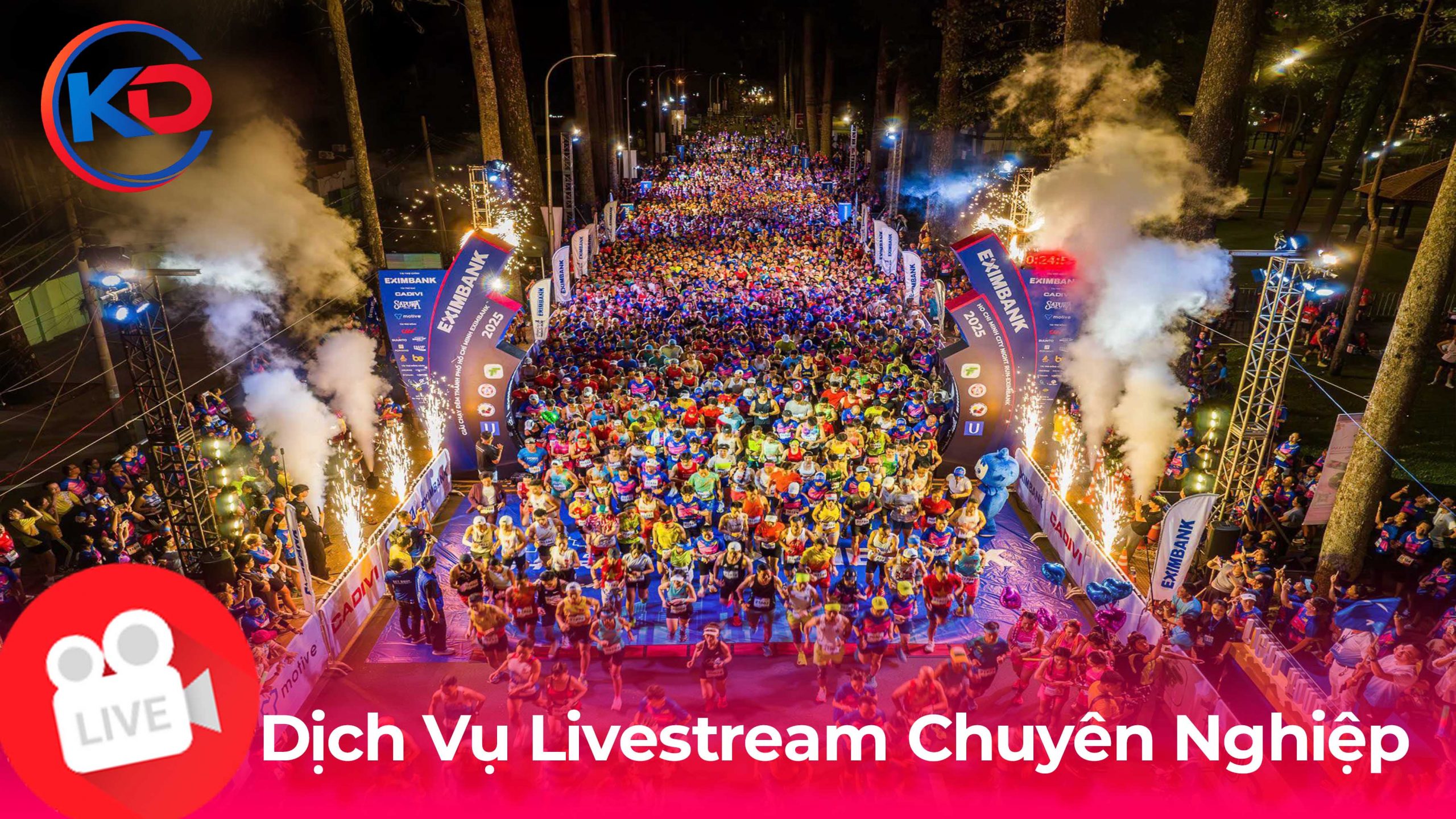 Livestream sự kiện thể thao với hàng nghìn người tham gia