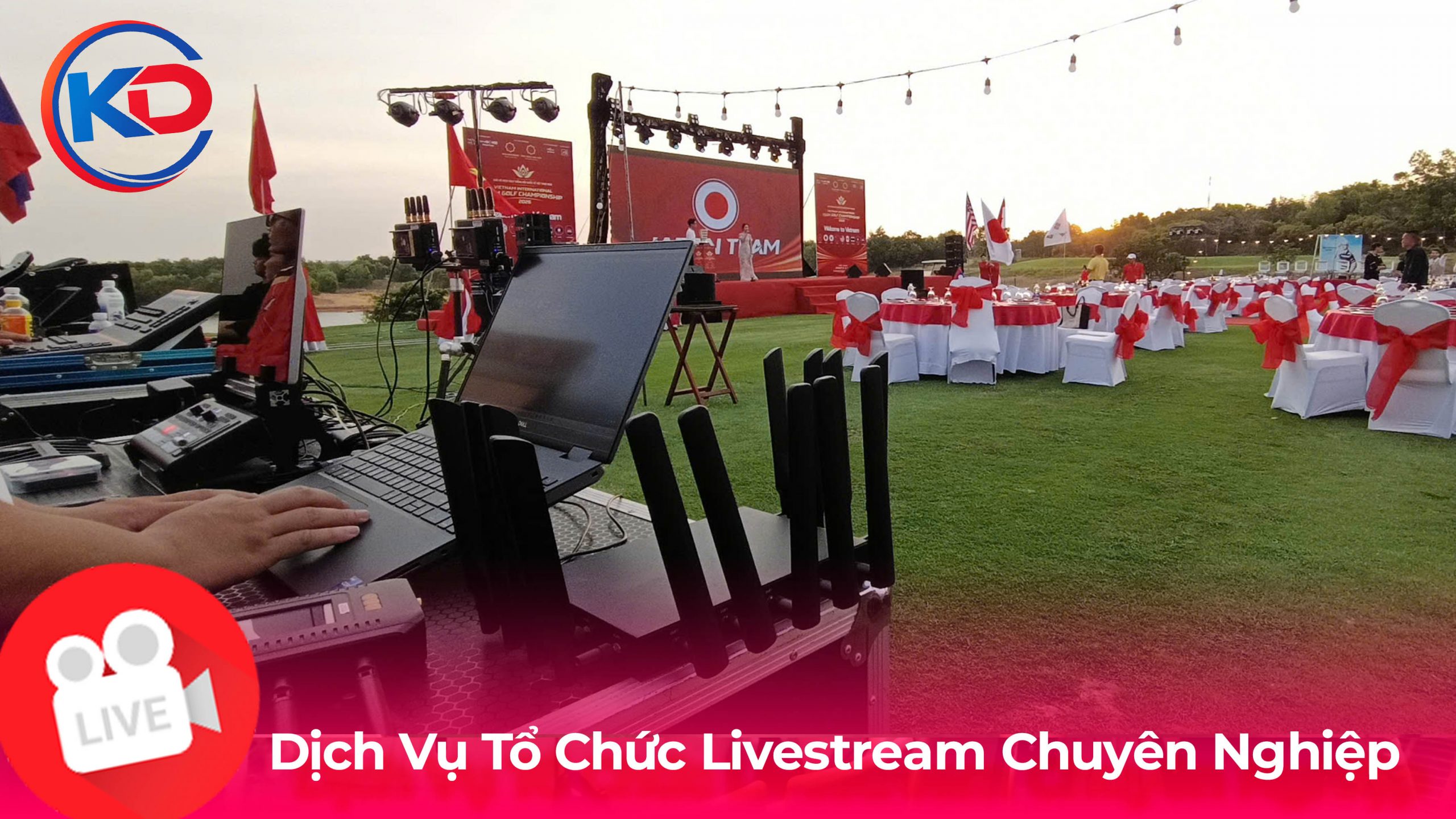 Dịch vụ tổ chức livestream sự kiện ngoài trời chuyên nghiệp