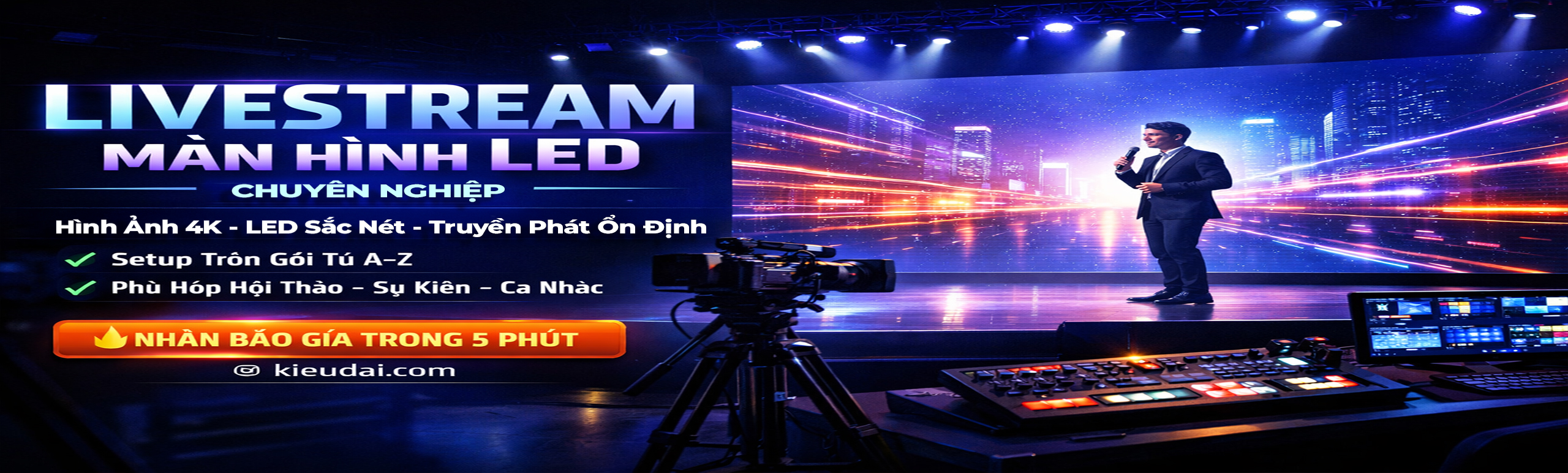 Livestream Lên Màn LED