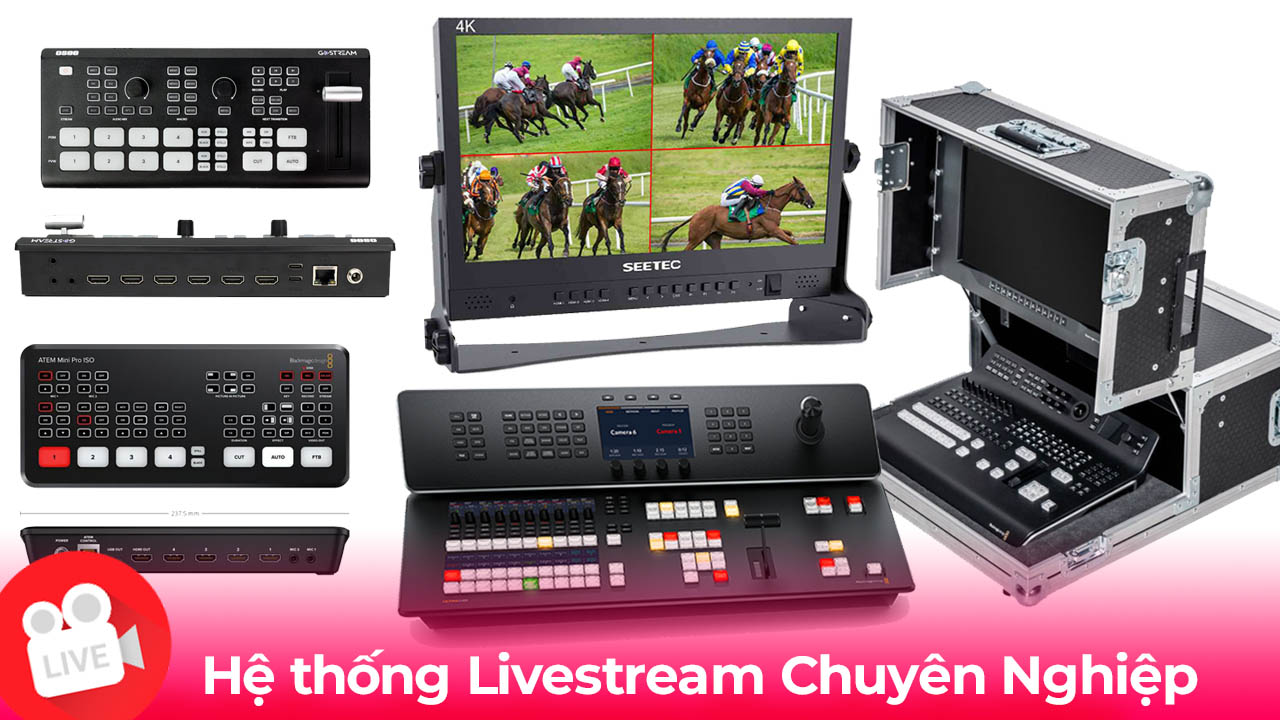 hệ thống bàn trộn livestream tại tphcm