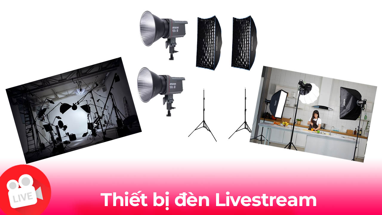 thiết bị đèn livestream tại tphcm