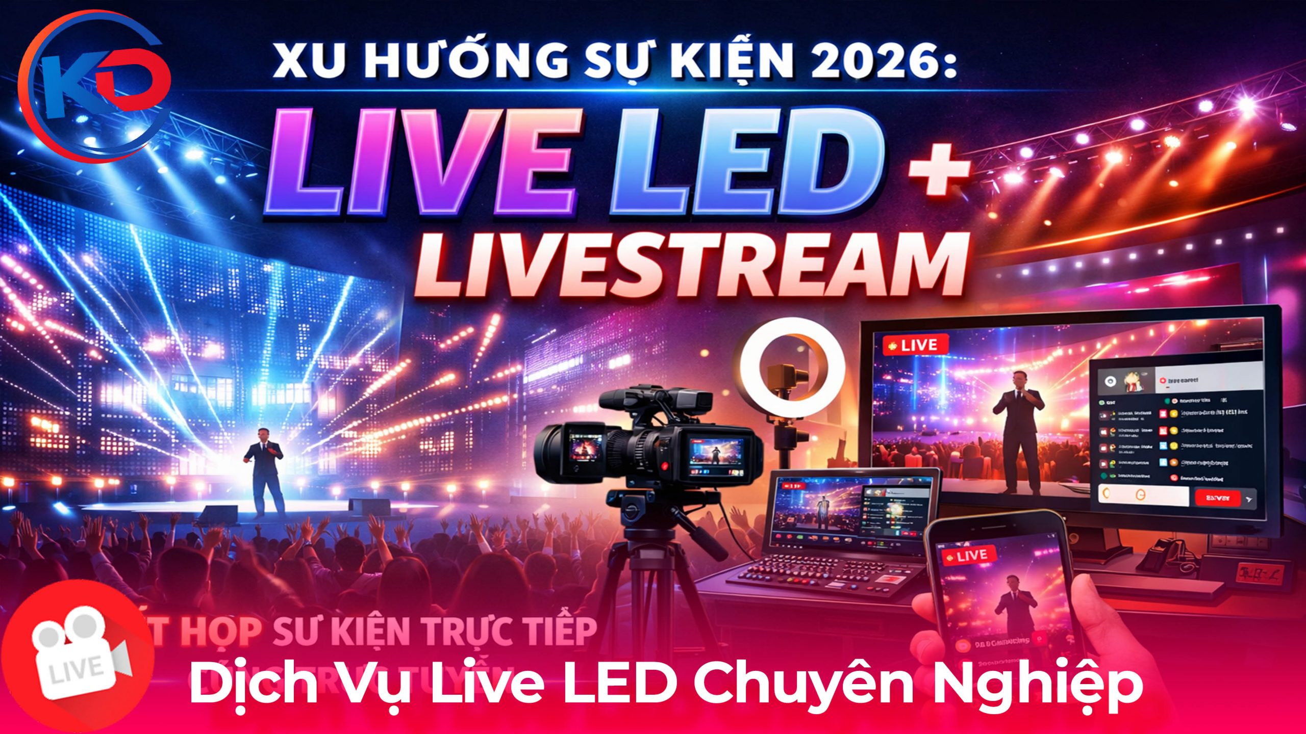 Xu Hướng Sự Kiện 2026 Live LED Livestream